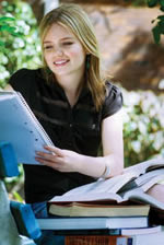 Picture of a Girl with Books